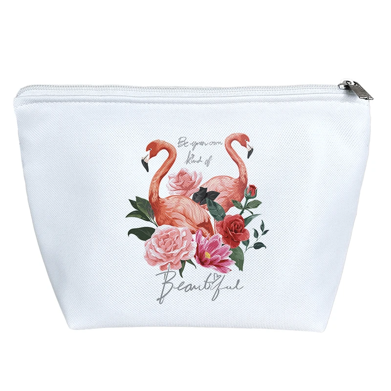 کیف لوازم آرایش دخترانه خندالو مدل فلامینگو و گل کد 3145