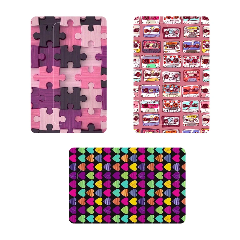 استیکر کارت پیکسل میکسل مدل دخترانه قلبی مجموعه 3 عددی