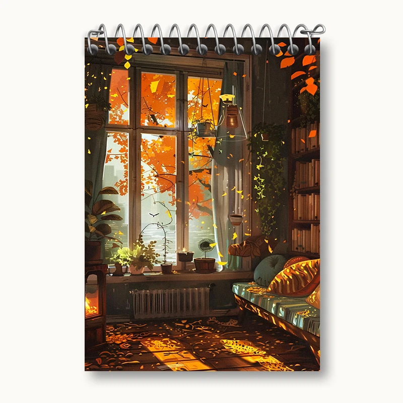 دفتر یادداشت 50 برگ خندالو طرح پاییز کد N5623