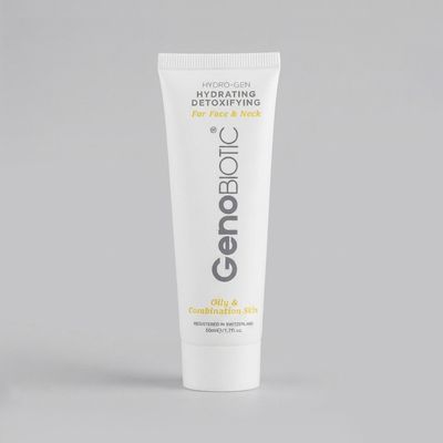 کرم مرطوب کننده صورت و گردن ژنوبایوتیک مدل 2863 مناسب برای پوست چرب و مختلط حجم 50 میلی لیتر