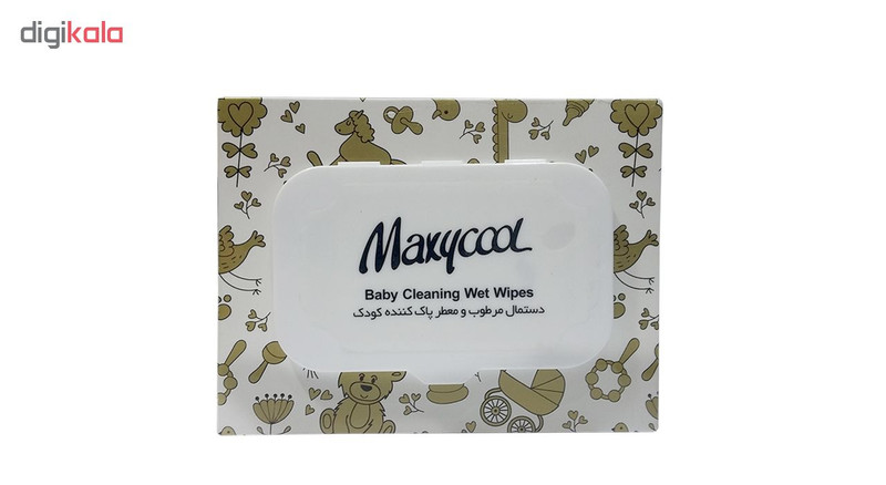 دستمال مرطوب ماکسی کول کد 03 بسته 40 عددی