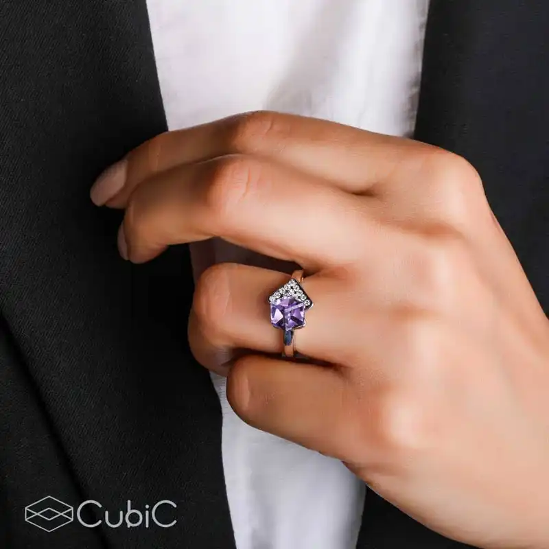انگشتر زنانه کوبیک مدل QR-811045