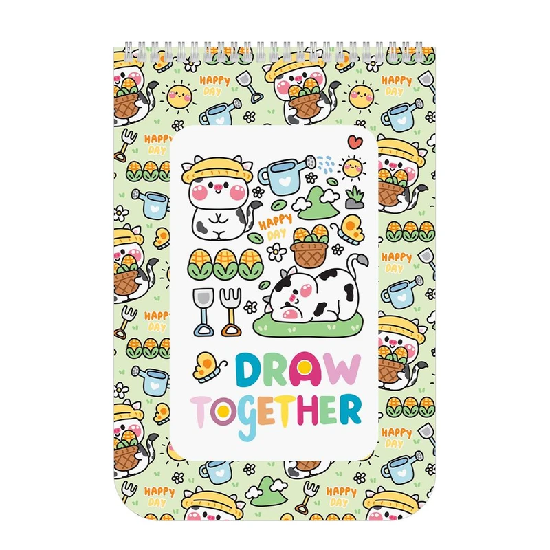 دفتر نقاشی 40 برگ مدل گوساله آشپز