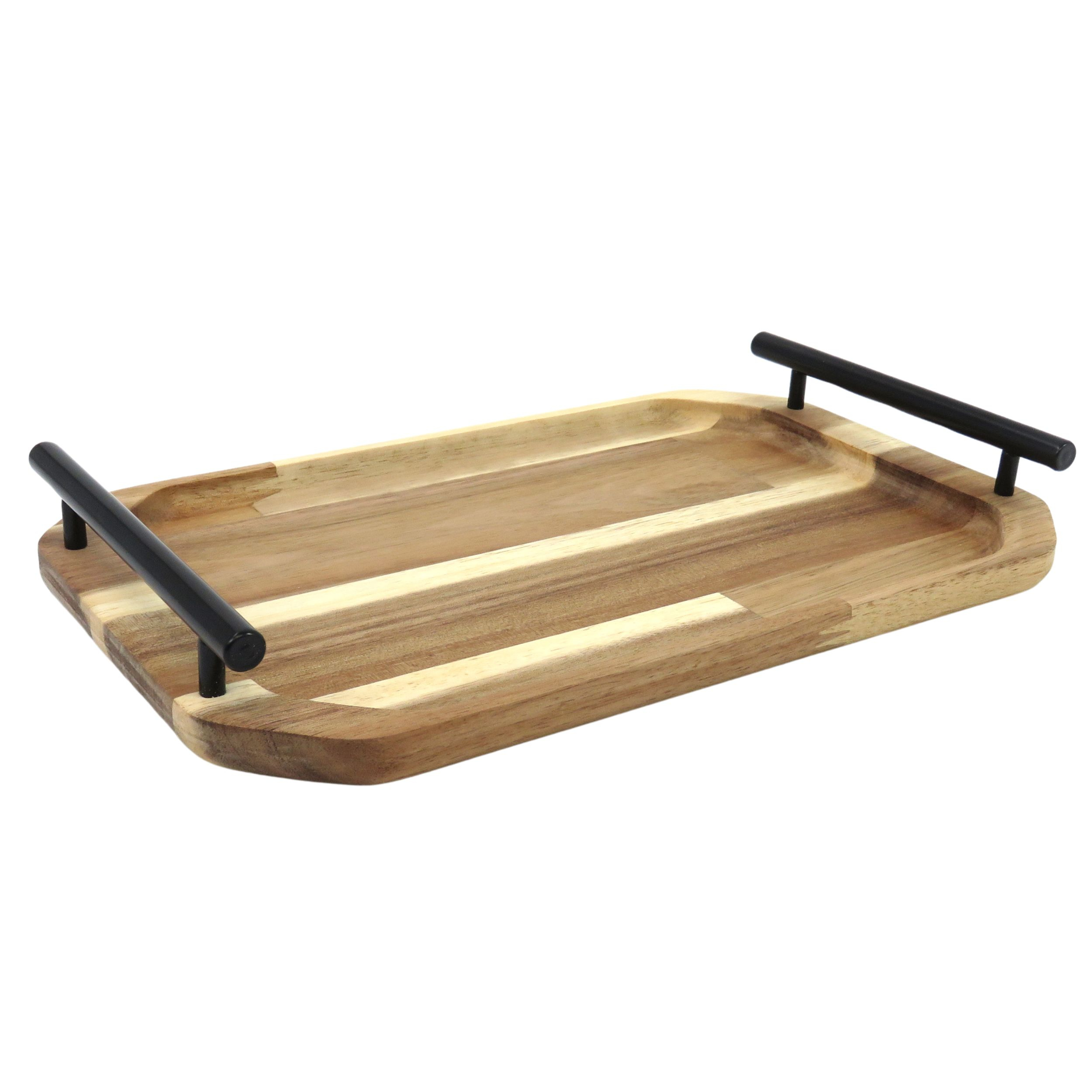 سینی گردو مدل چوبی دسته دار SN021