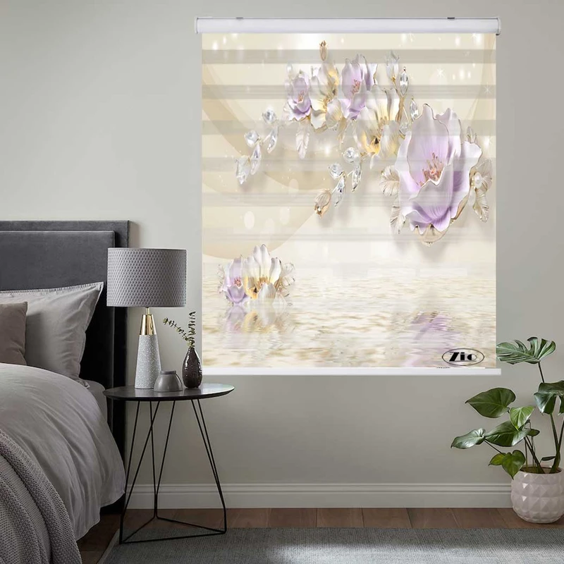 پرده زبرا زیو کد 3D1189 سایز 150x200 سانتی متر