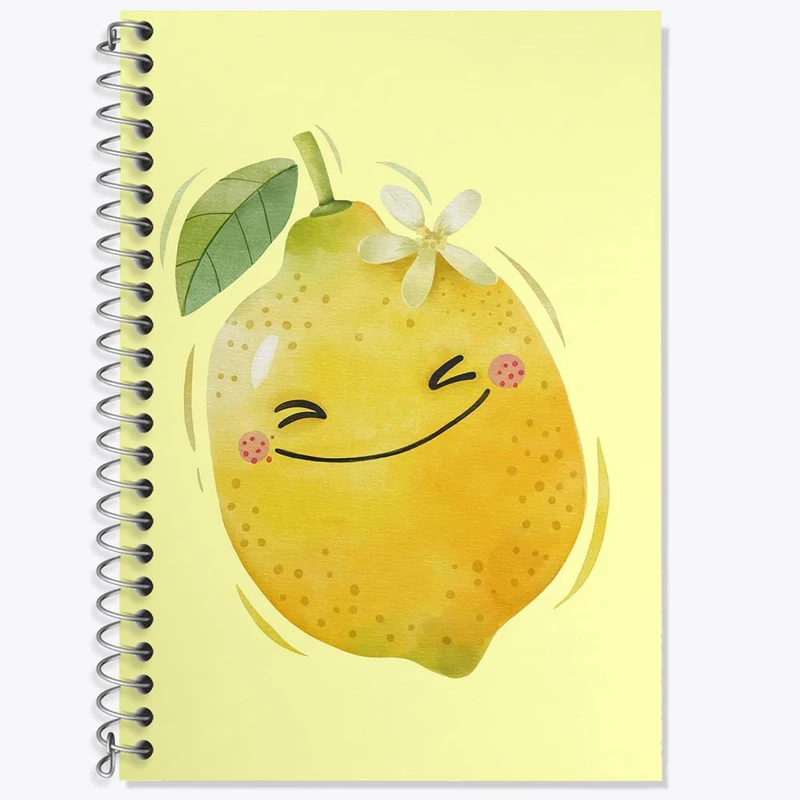 دفتر زبان 50 برگ خندالو مدل دو خط طرح لیمو کد 28424