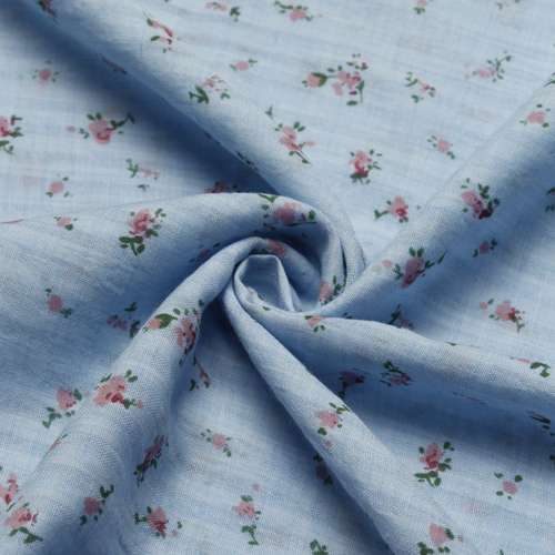 پارچه لباس مدل لینن گل ریز