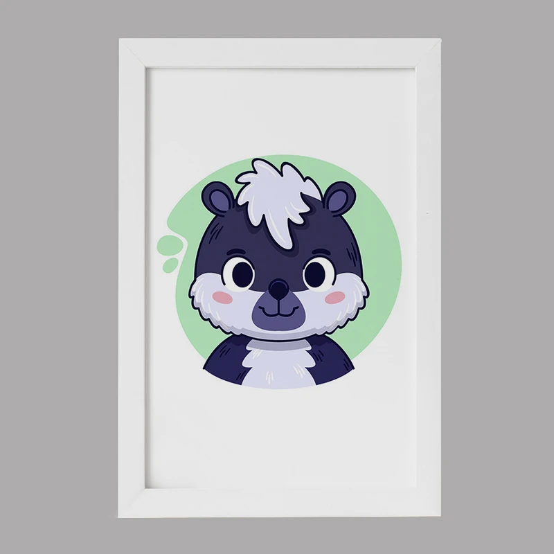 تابلو خندالو مدل راسو حیوانات بامزه کد 37147