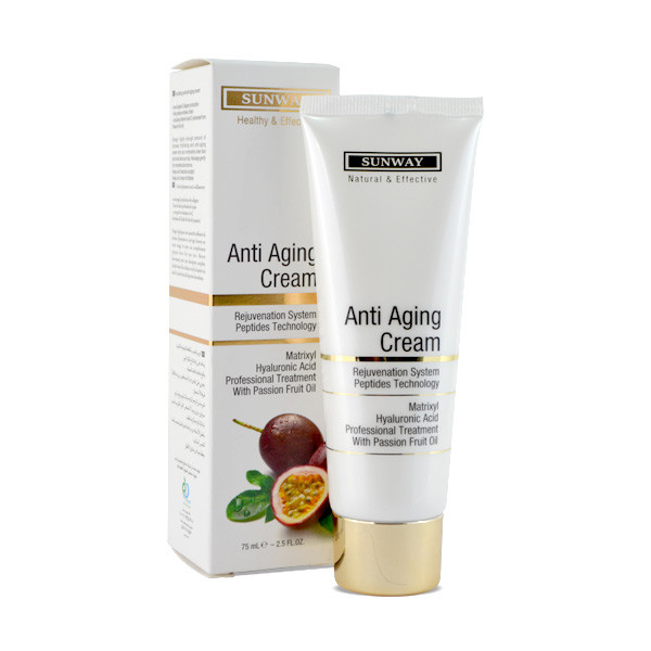 کرم ضد چروک سان وی مدل anti aging حجم 75 میلی لیتر