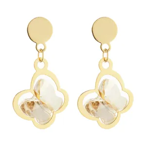 گوشواره طلا 18 عیار زنانه الن نار مدل ELN0884