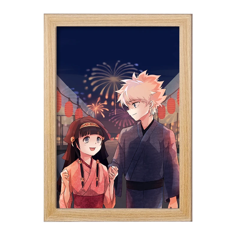 تابلو خندالو مدل کیلوا و آلوکا انیمه هانتر ایکس هانتر Hunter × Hunter  کد 11927