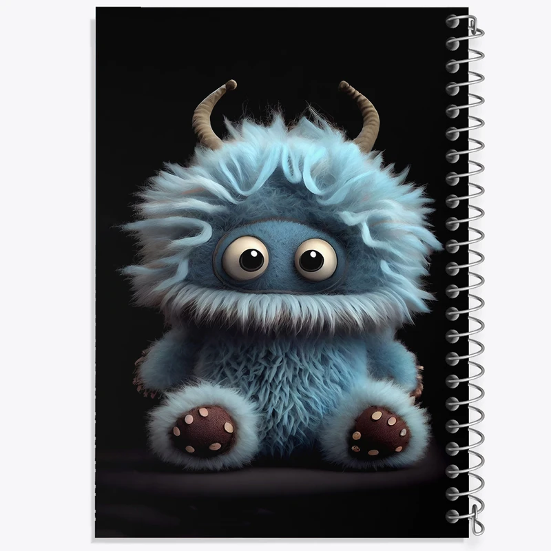 دفتر شطرنجی 50 برگ خندالو طرح هیولای کیوت کد F6295