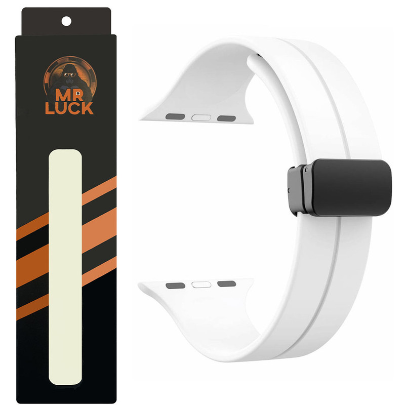 بند مستر لوکی مدل Magnetic Folding Buckle مناسب برای اپل واچ 38 میلی متری