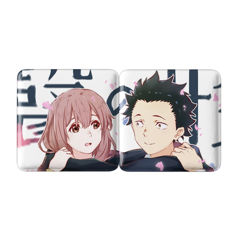 مگنت خندالو مدل انیمه صدای خاموش A Silent Voice کد A90 مجموعه 2 عددی