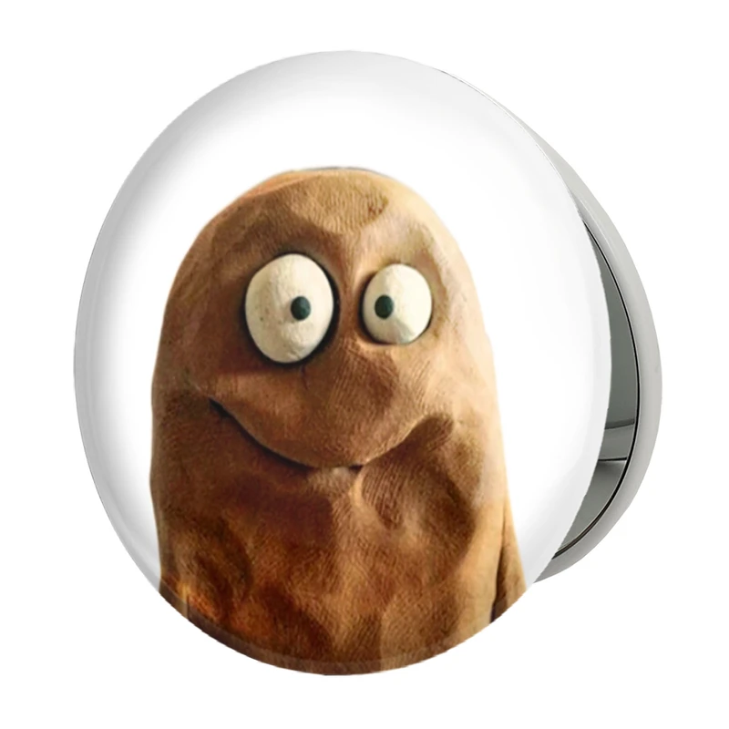 آینه جیبی خندالو طرح عروسک خمیری مدل تاشو کد 5986 