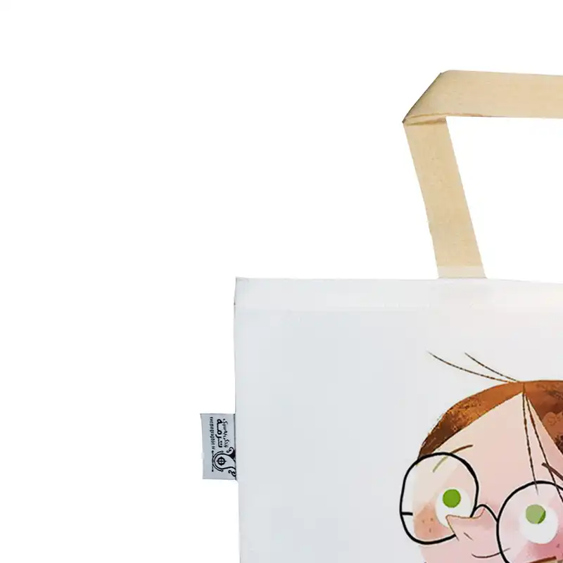 ساک خرید ترمه طراحان ایده مدل دختر و کتاب 2 کد cfp1412