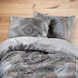 سرویس روتختی مدوپد طرح فرش قم ترنجی مدل C-Ghom107 یک نفره 4 تکه