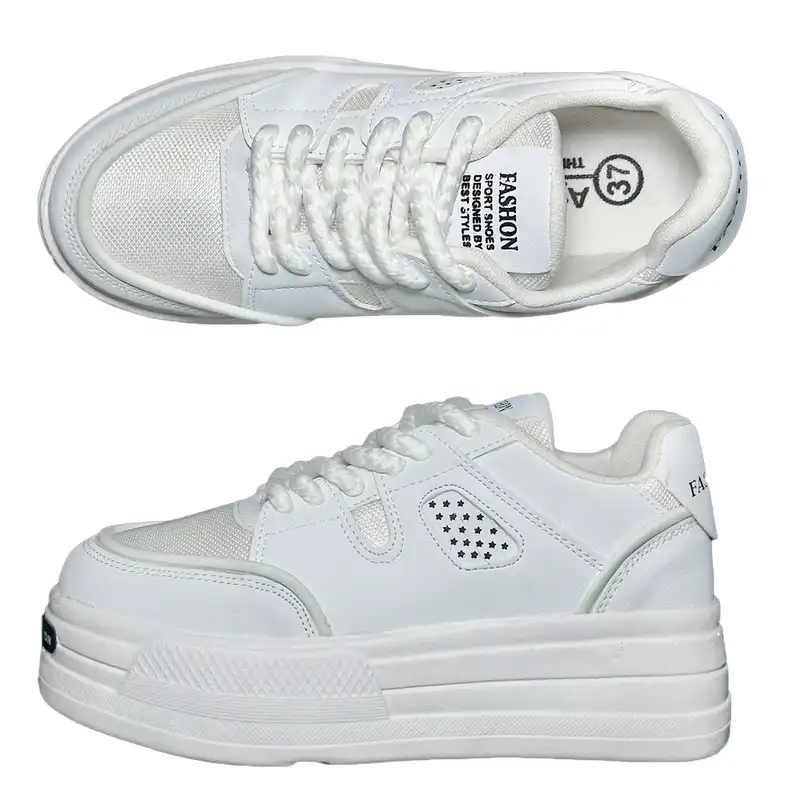 کفش روزمره زنانه مدل فشن استار رنگ سفید