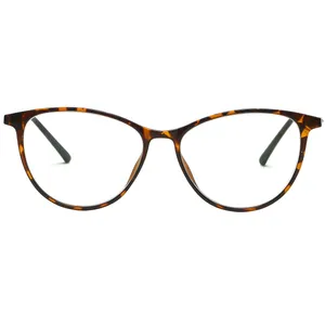 فریم عینک طبی گربه ای مدل TRWS902C393-P81 مناسب برای صورت گرد و بیضی