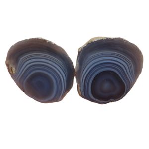سنگ راف عقیق مدل سلیمانی کد RS1545 مجموعه 2 عددی