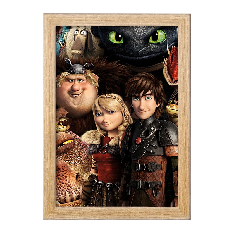 تابلو خندالو مدل اژدها سواران DreamWorks Dragons  کد 13745