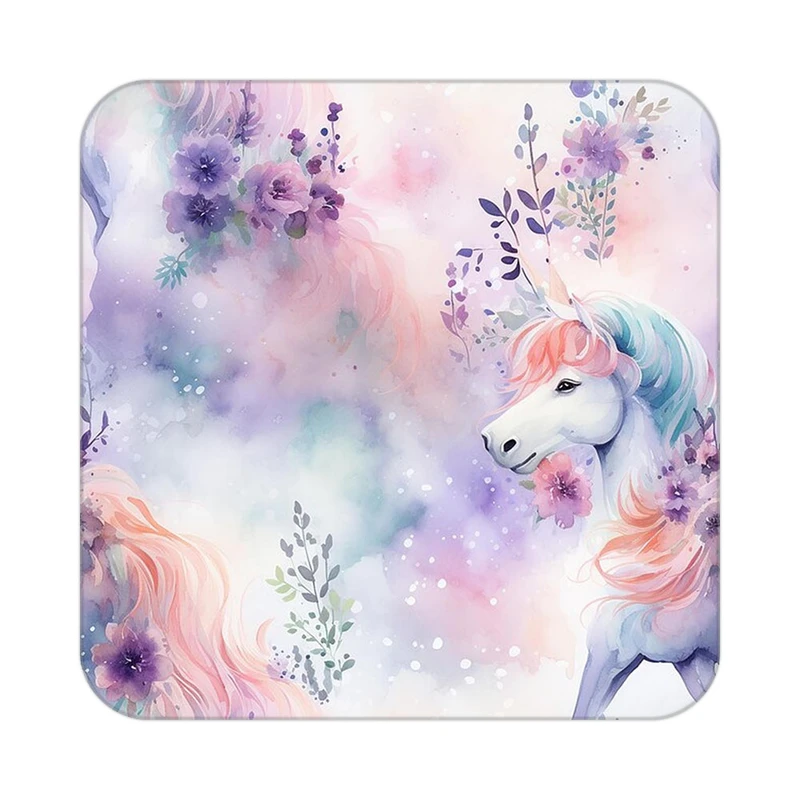 زیر لیوانی کاکتی طرح اسب تک شاخ و یونیکورن مدل mp33436