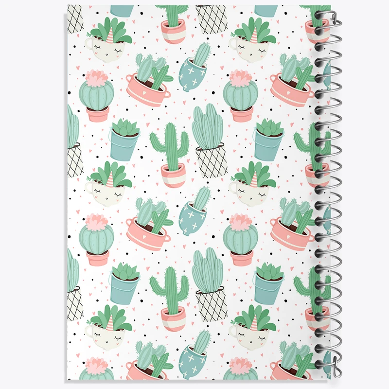 دفتر ژورنال نویسی 50 برگ خندالو مدل نقطه ای طرح کاکتوس کد N616