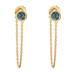 گوشواره طلا 18 عیار زنانه الن نار مدل N0602
