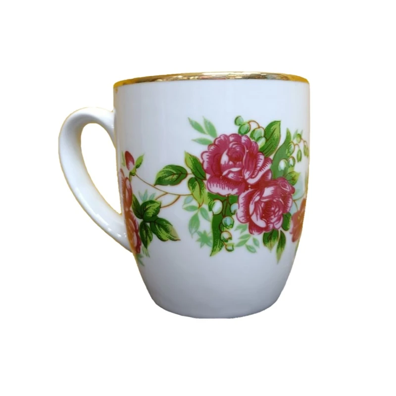 ماگ طرح گلسرخ مدل بیضی