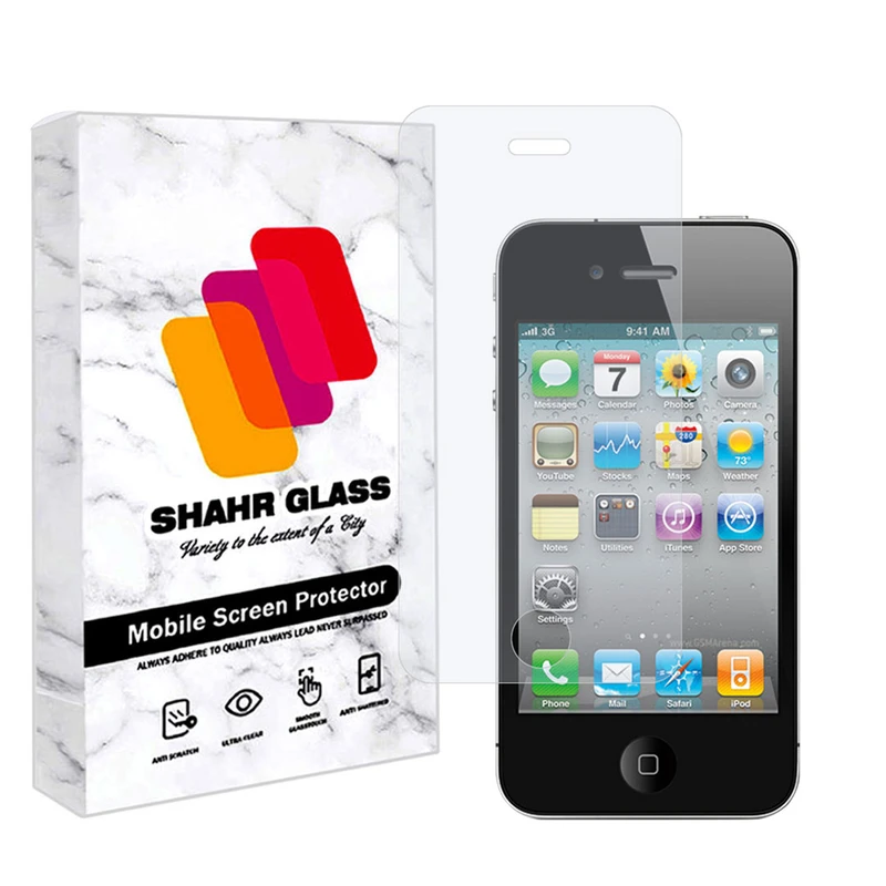   محافظ صفحه نمایش شهر گلس مدل SIMPLSH مناسب برای گوشی موبایل اپل iPhone 4