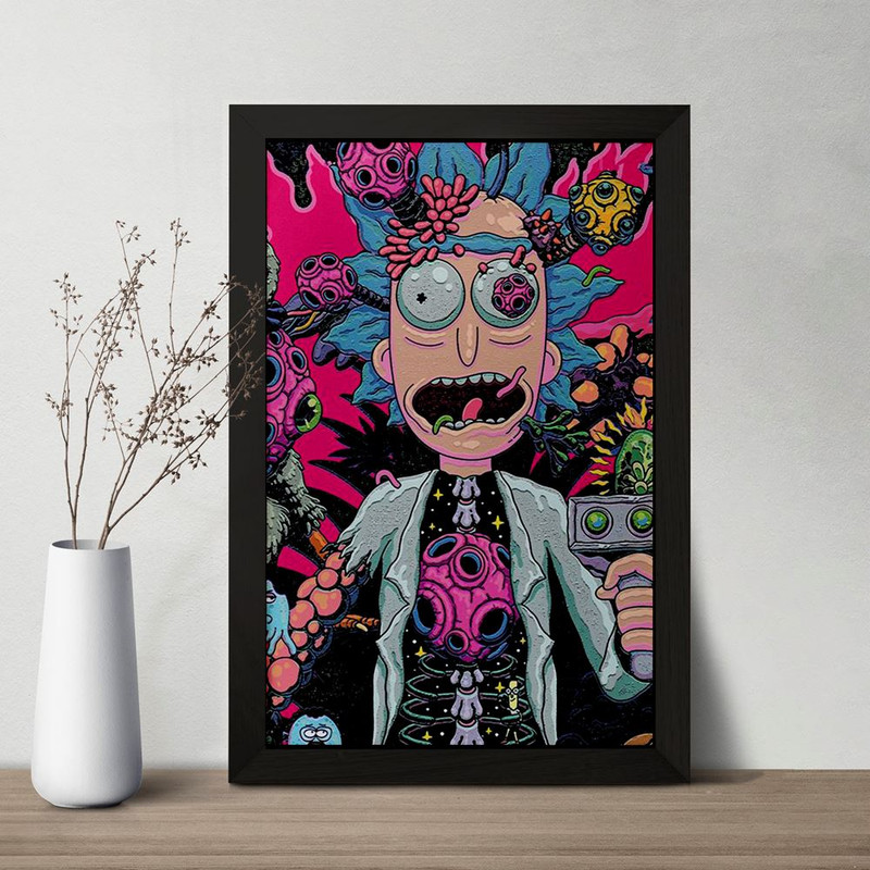 تابلو خندالو مدل ریک و مورتی Rick and Morty  کد 3213