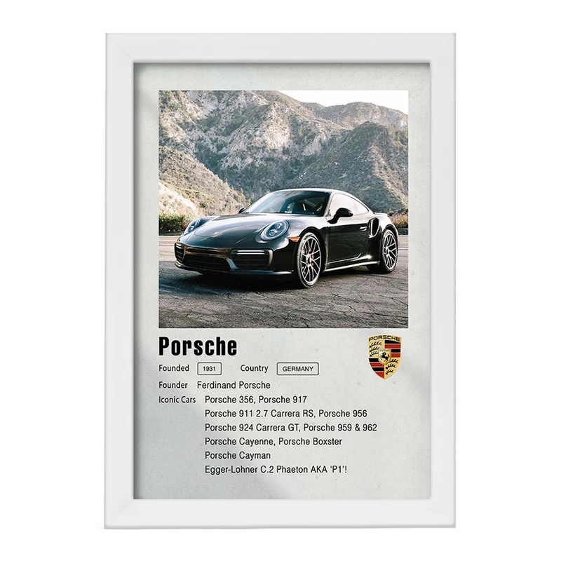 تابلو خندالو مدل ماشین پورشه کد F11954