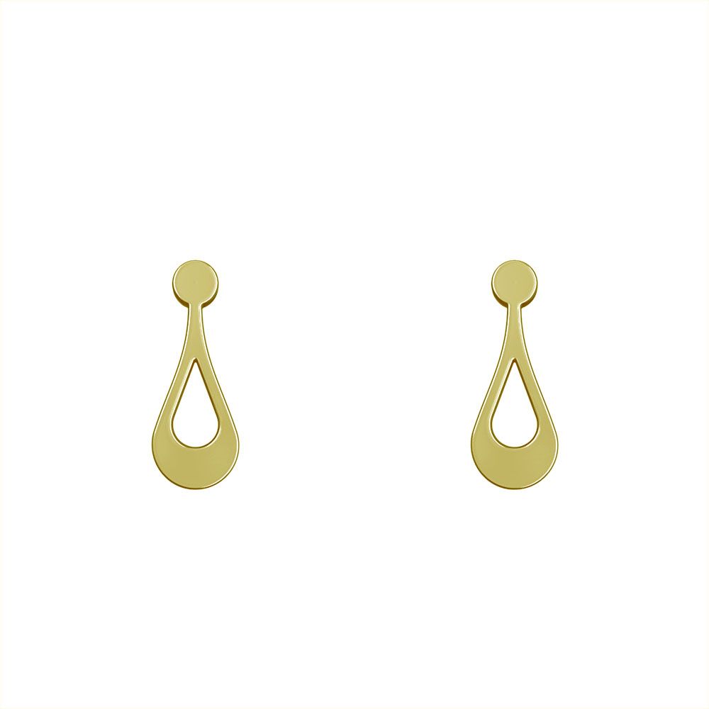 گوشواره طلا 18 عیار زنانه مدوپد مدل اشک کد GA1-10002 -  - 2