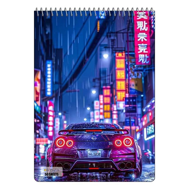 دفتر نقاشی 50 برگ سیمی کارنیکا طرح پوستر ژاپنی Japan poster کد 34889