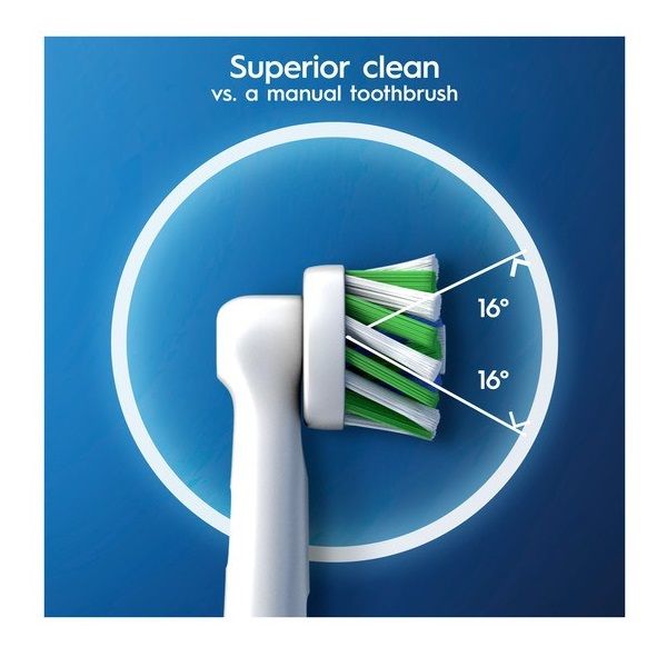 سری یدک مسواک برقی اورال-بی مدل Cross Action Clean Maximiser بسته 6 عددی -  - 7