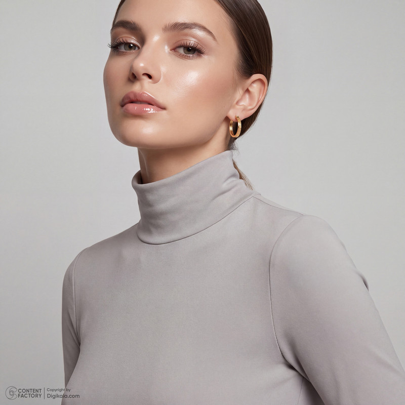 گوشواره حلقه‌ای طلا 18 عیار زنانه گالری طلای مهرسین مدل MK560