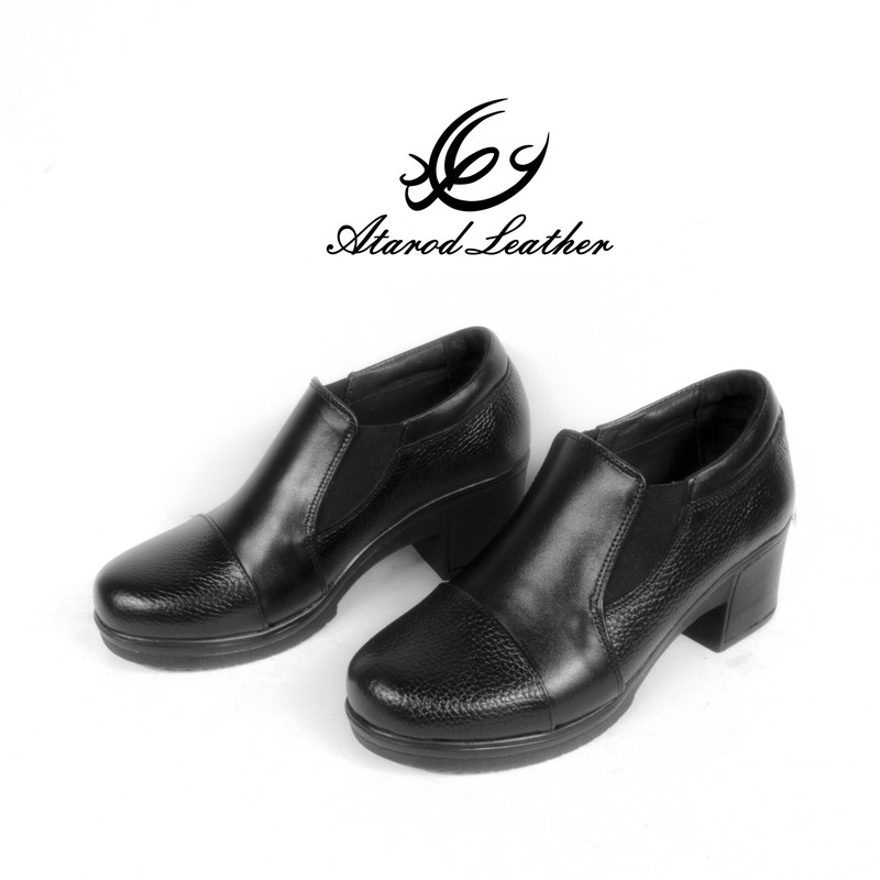کفش زنانه چرم عطارد مدل چرم طبیعی کد SH382