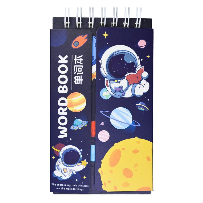 دفترچه لغت 80 برگ مدل MK-1492 طرح فضانورد و سیاره