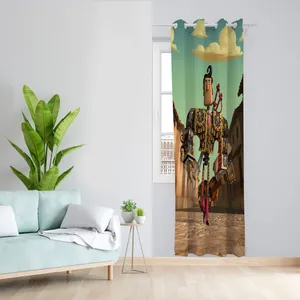  پرده مدل کارتونی مخمل پانچی کد 944 سایز 140x280 سانتی متر