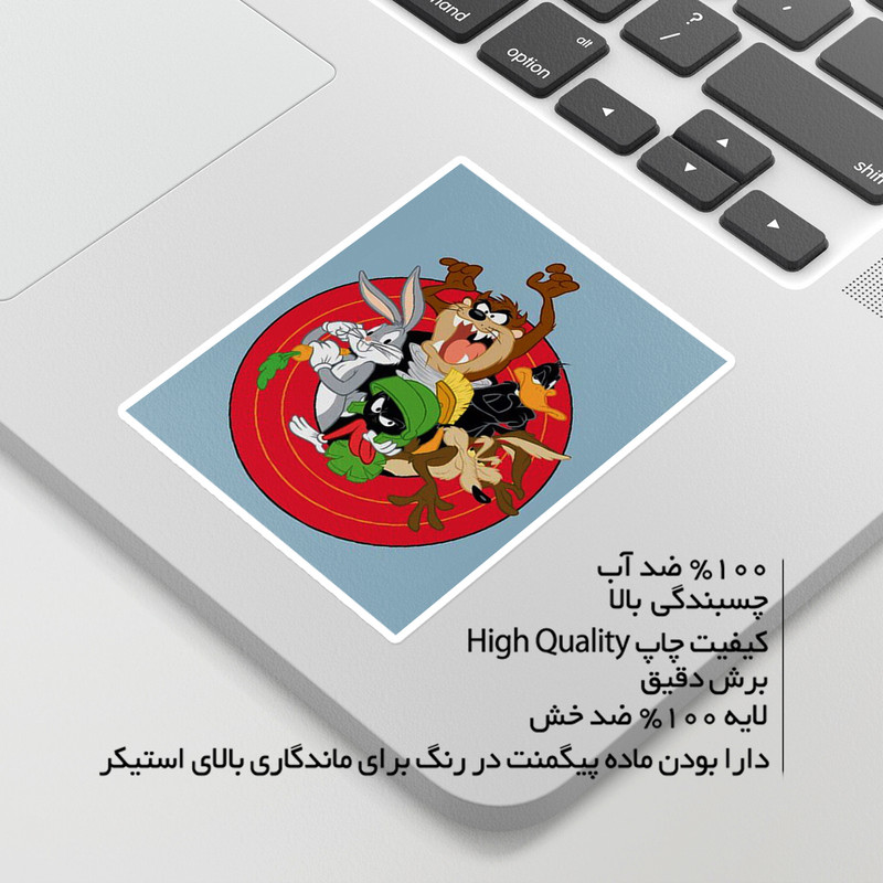 استیکر لپ تاپ ماسا دیزاین طرح کاراکتر مدل STKA00354