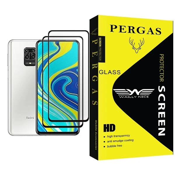 محافظ صفحه نمایش وایلی نایس مدل Pergas Glass MIX002 مناسب برای گوشی موبایل شیائومی Redmi Note 9S بسته دو عددی