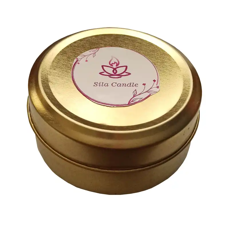 شمع معطر سیلا مدل قوطی آلومینیومی طرح گل رز کد 001