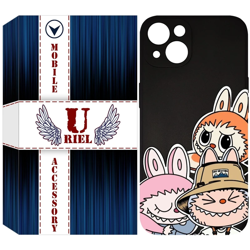 کاور یوریل مدل KSH کد 145 طرح عروسک لبوبو مناسب برای گوشی موبایل اپل iPhone 13