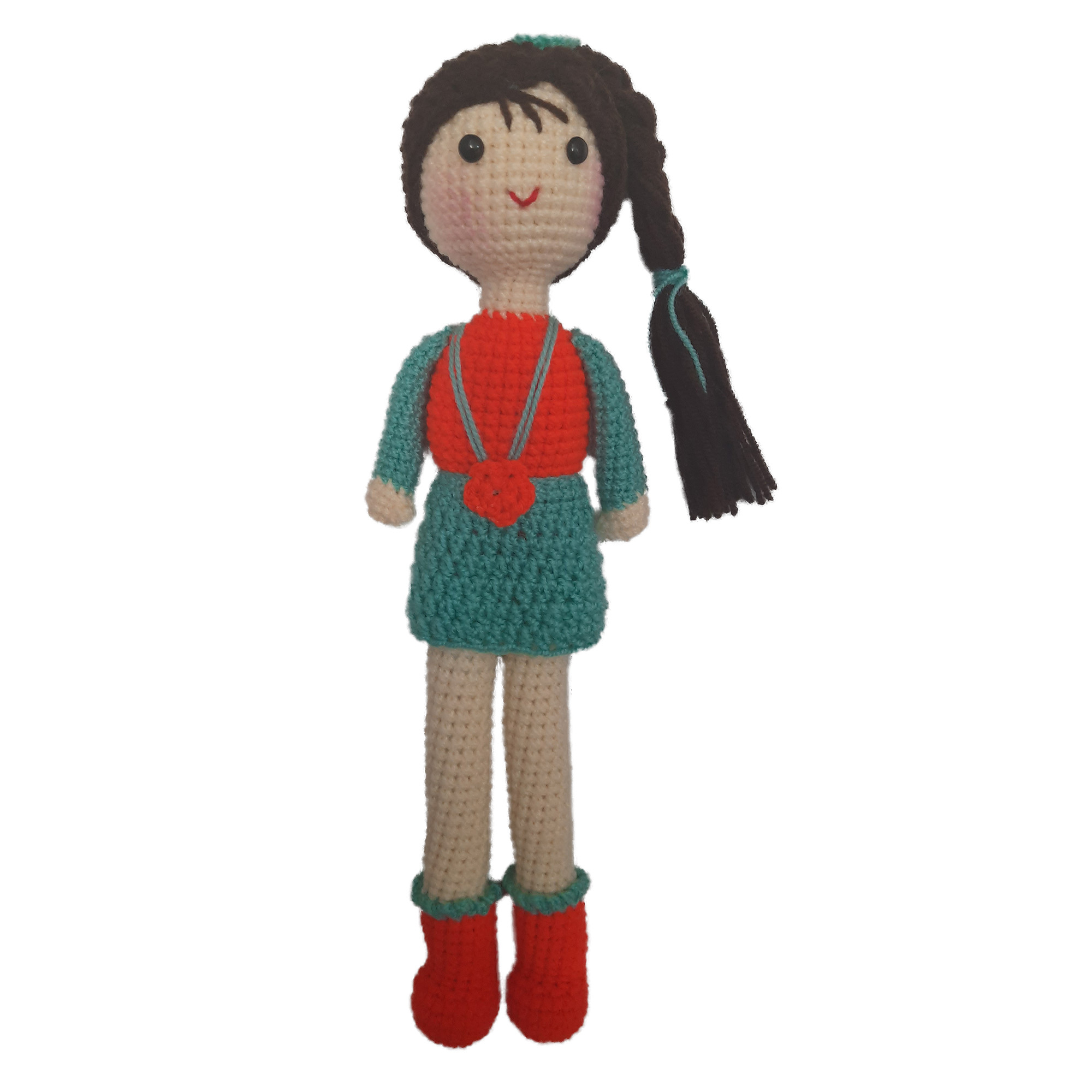 عروسک بافتنی مدل دختر کد 002