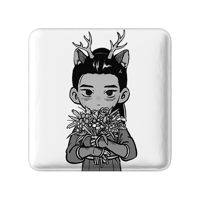 مگنت خندالو طرح مارسیل انیمه خوشمزه در سیاه چال مدل مربعی کد 35880