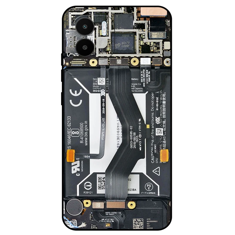 کاور مگافون طرح برد موبایل مدل 8004 مناسب برای گوشی موبایل شیائومی Redmi A1