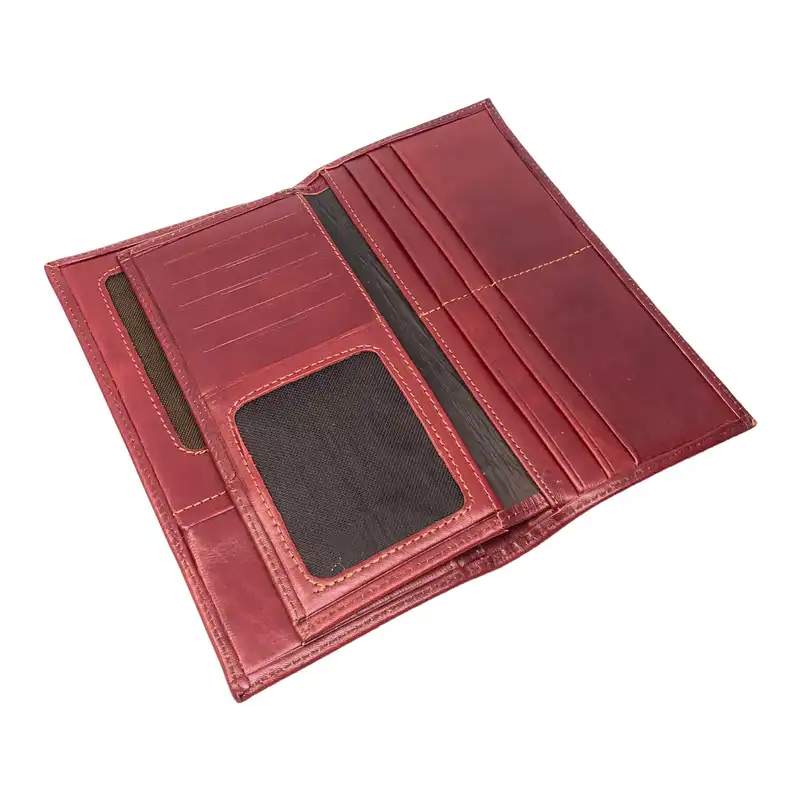 ست هدیه مردانه سرزمین چرم مدل 131060 رنگ زرشکی