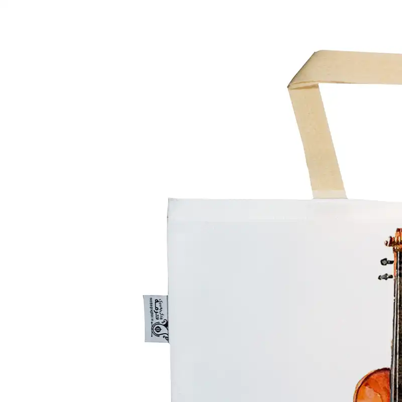 ساک خرید ترمه طراحان ایده مدل ویالون رنگی کد cfp1348 L