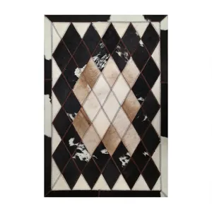 کلاژ فرش پوست و چرم کمالی مدل AD-0394