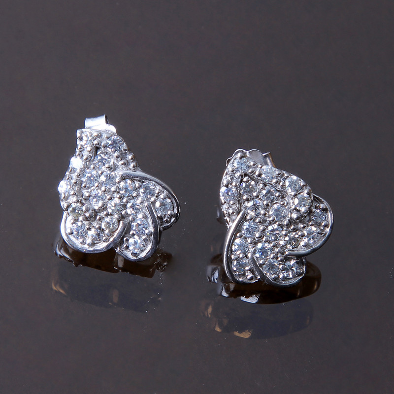 گوشواره نقره زنانه بازرگانی میلادی کد GZN_156